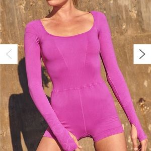 Free People Good Karma Long Sleeve Runsie